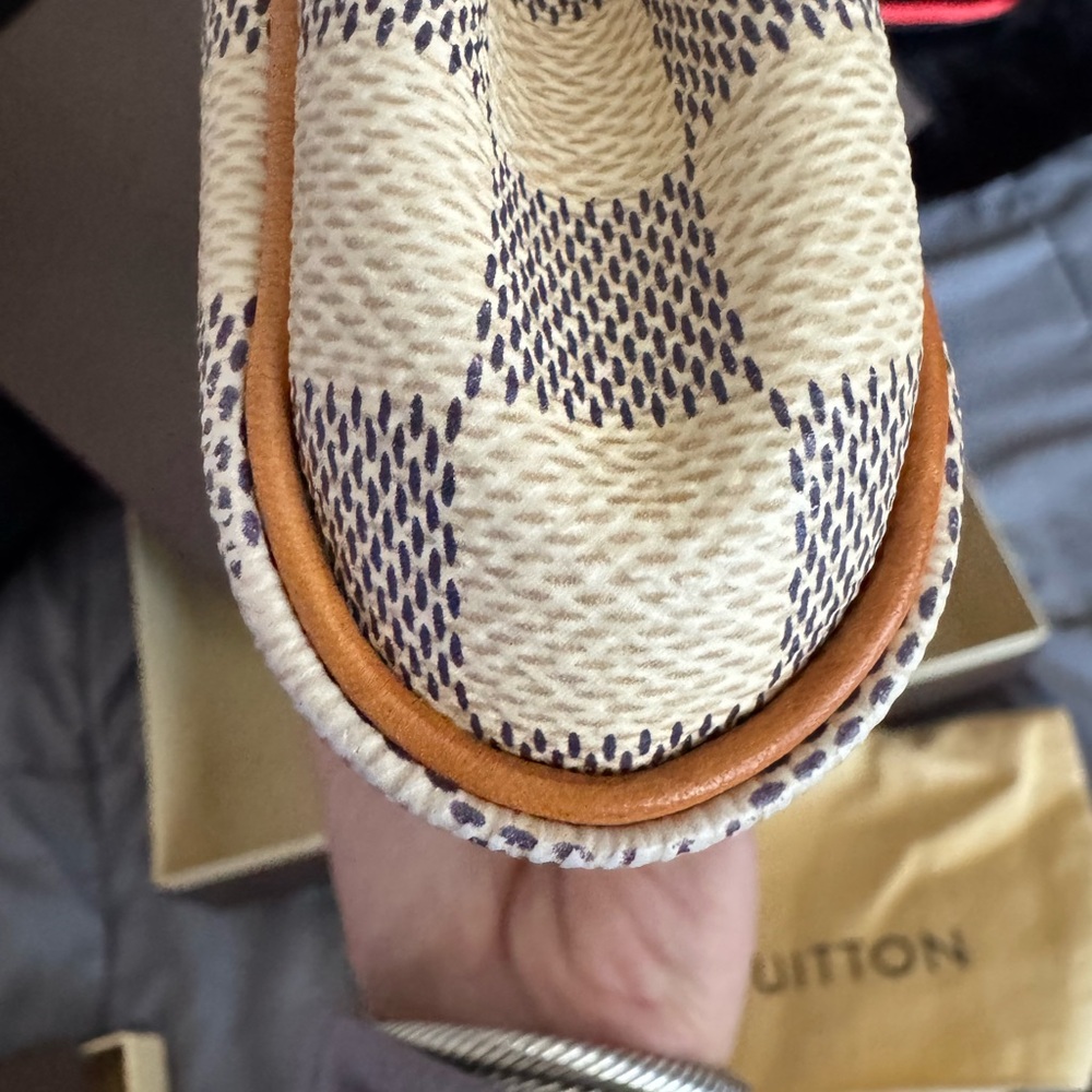 Discontinued Louis Vuitton Damier Azur Eva Gold Accents Dustbag Gift Box/Receipt - Picture 15 of 16